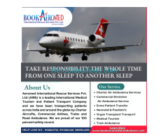 Book Aeromed Air Ambulance Service in Chennai - Is Medically Equipped