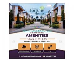  3BHK and 4BHK Duplex Villas with Home Theater in Kurnool
