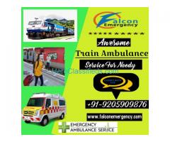 Falcon Emergency Train Ambulance in Ranchi Delivers Medical Evacuation with Comfort